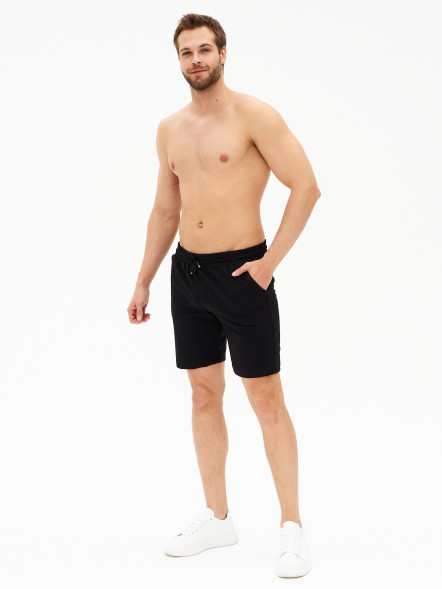 Шорты мужские трикотажные, черный, M в Челябинске
