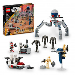 Конструктор LEGO Star Wars 75372 Боевой набор солдат-клонов и боевых дроидов