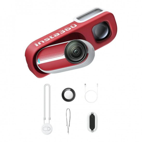 Экшн-камера Insta360 Go 3S Retro Bundle Special Edition 128ГБ, Red в Челябинске