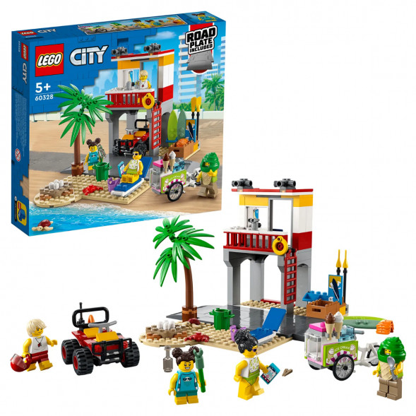 Конструктор LEGO City 60328 Пост спасателей на пляже в Челябинске