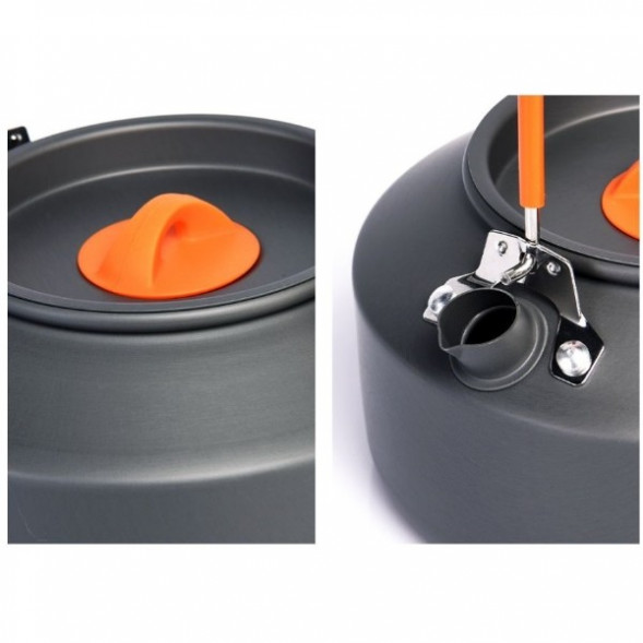 Чайник походный Widesea 1 литр, темно-серый в Челябинске