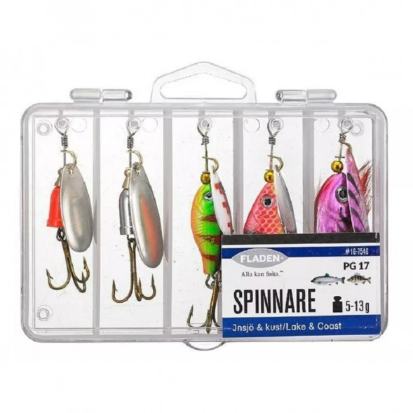 Набор блесен Fladen #16-7546 (5 шт в наборе) в Челябинске