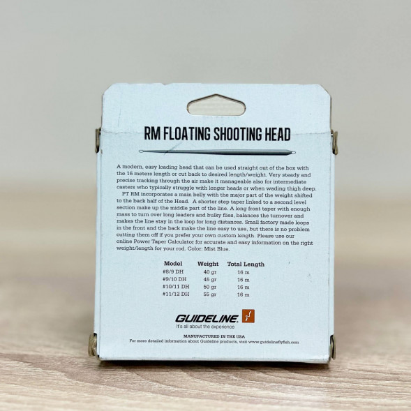 Рыболовная леска Guideline Power Taper RM Float #9/10, 16m, 45gm, Mist Blue в Челябинске