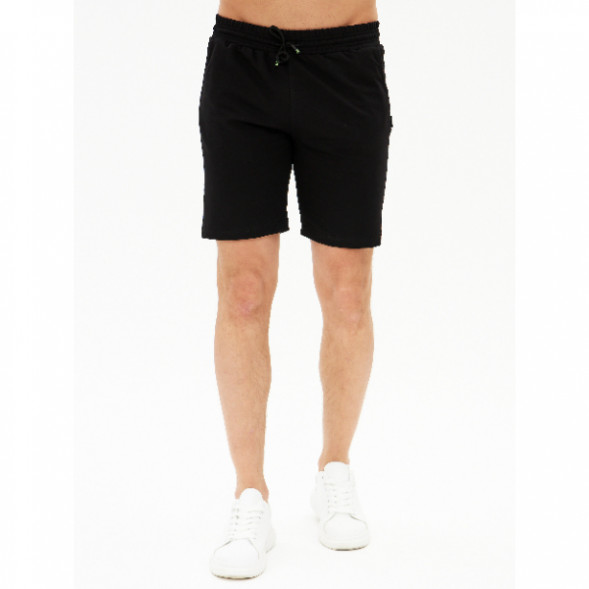 Шорты мужские трикотажные, черный, XL в Челябинске