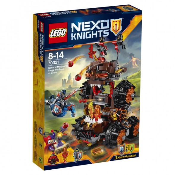 Конструктор LEGO Nexo Knights 70321 Роковое наступление Генерала Магмара в Челябинске