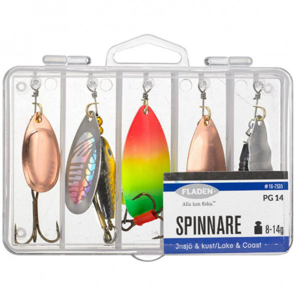 Набор блесен Fladen #16-7535 (5 шт в наборе) в Челябинске