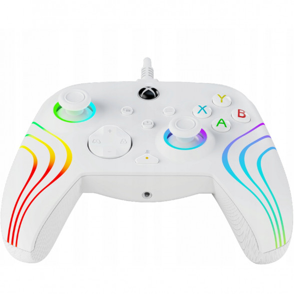 Геймпад проводной PDP для Xbox Afterglow Wave, White в Челябинске