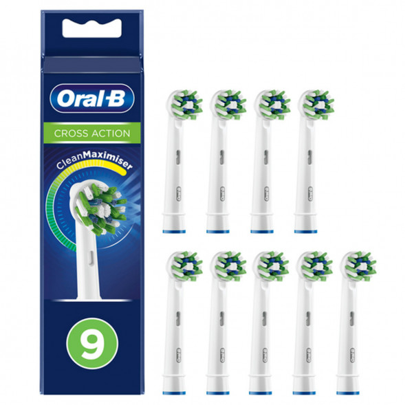 Насадки на зубные щетки Oral-B Cross Action, 9 шт. в Челябинске