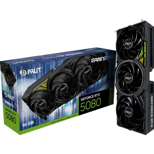 Видеокарта NVIDIA GeForce RTX 5080 Palit GamingPro V1 16GB (NE75080019T2-GB2031Y) в Челябинске