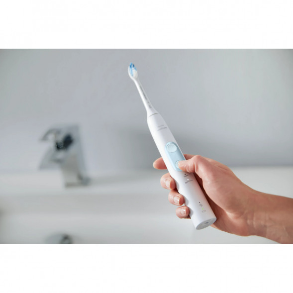 Электрическая звуковая зубная щетка Philips Sonicare ProtectiveClean 4500, White в Челябинске