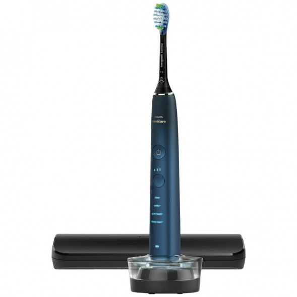 Электрическая звуковая зубная щетка Philips Sonicare DiamondClean 9000 HX9911/88, темно-синий в Челябинске