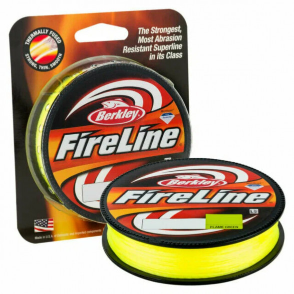Леска Berkley FireLine 0,32mm 23,5kg 270m, Flame Green (желтый неон) в Челябинске