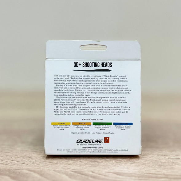 Рыболовная леска Guideline Power Taper 3D+ #37765 8/9 DH, Green в Челябинске