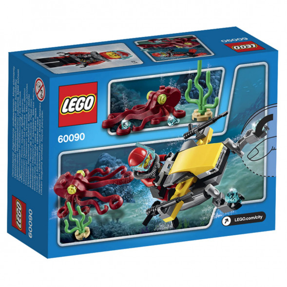 Конструктор LEGO City Deep Sea Explorers 60090 Глубоководный скутер в Челябинске