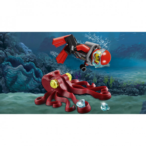 Конструктор LEGO City Deep Sea Explorers 60090 Глубоководный скутер в Челябинске