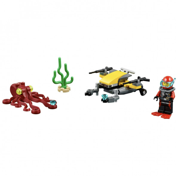 Конструктор LEGO City Deep Sea Explorers 60090 Глубоководный скутер в Челябинске
