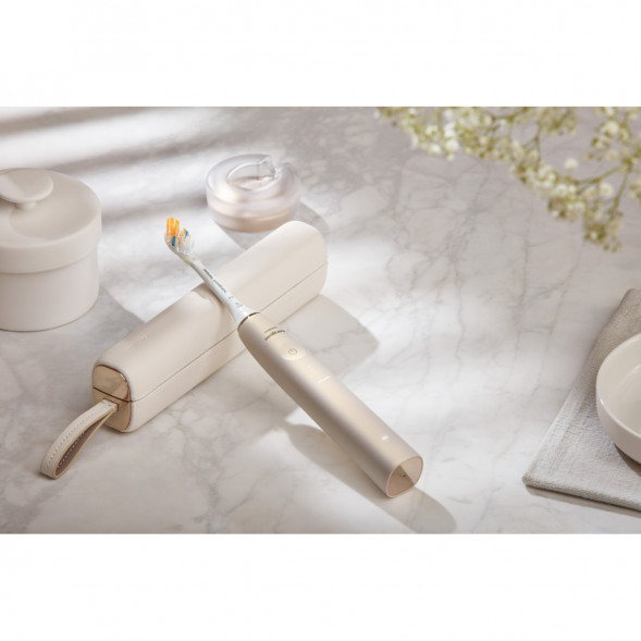 Электрическая звуковая зубная щетка Philips Sonicare 9900 Prestige HX9992/11, Champagne Gold в Челябинске