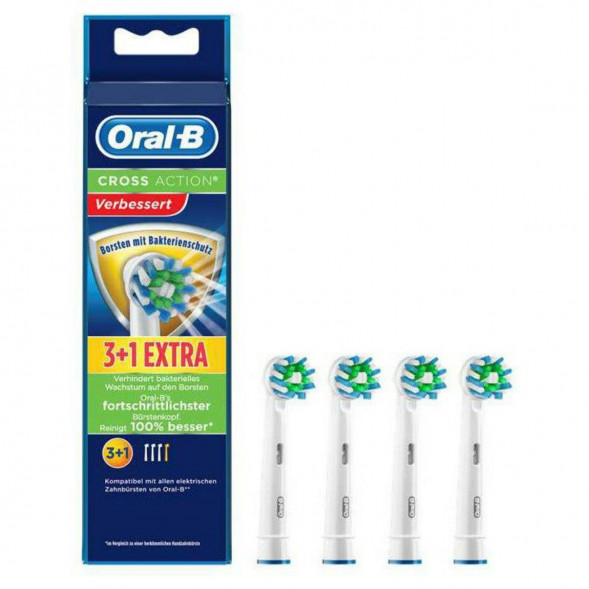 Насадки на зубные щетки Oral-B Cross Action (3+1 Extra), 4 шт. в Челябинске