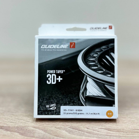 Рыболовная леска Guideline Power Taper 3D+ #37761 8/9 DH, Yellow в Челябинске