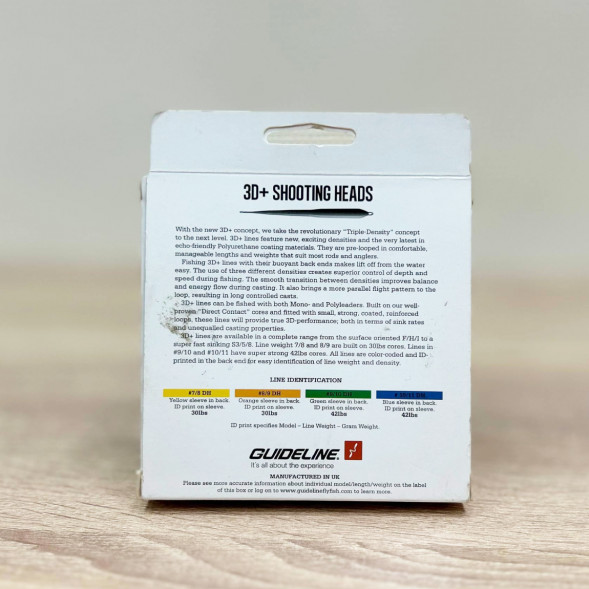 Рыболовная леска Guideline Power Taper 3D+ #37761 8/9 DH, Yellow в Челябинске