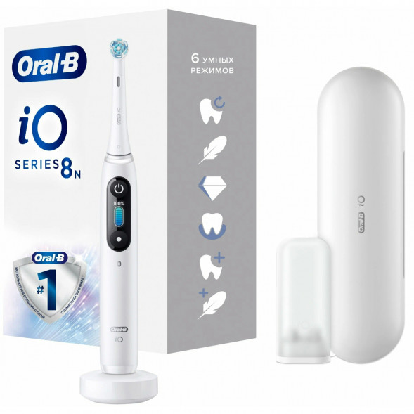 Зубная щетка электрическая Oral-B iO Series 8, белый в Челябинске