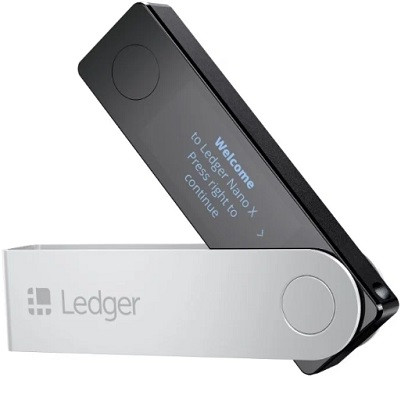 Аппаратный криптокошелек Ledger Nano X , черный в Челябинске