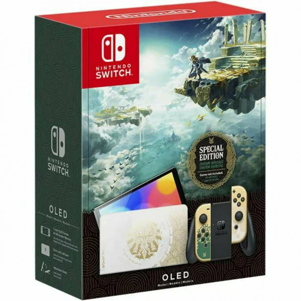 Игровая приставка Nintendo Switch OLED 64 ГБ, без игр, The Legend of Zelda: Tears of the Kingdom в Челябинске