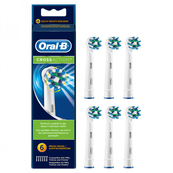 Насадки на зубные щетки Oral-B Cross Action, 6 шт. в Челябинске