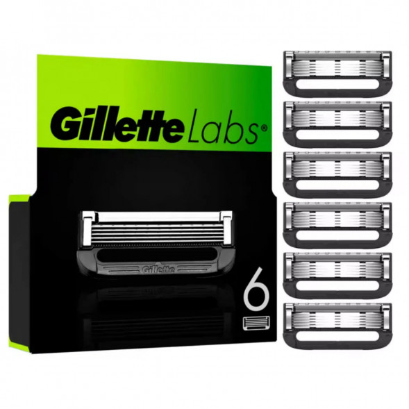 Лезвия для бритвы Gillette Labs, 6 шт. в Челябинске