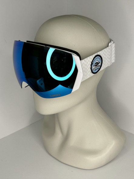 Горнолыжные очки для сноуборда Copozz (голубой, белый) в Челябинске