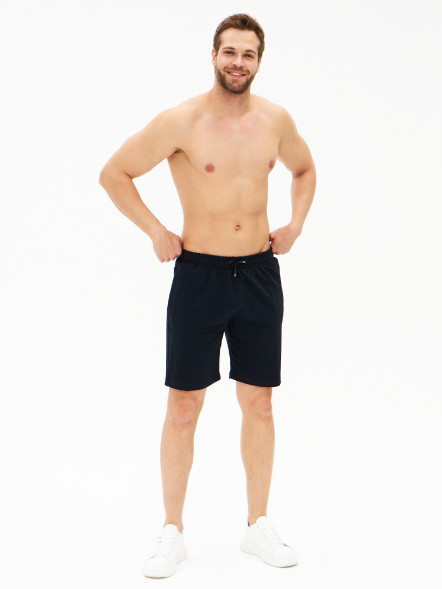 Шорты мужские трикотажные, синий, XL в Челябинске