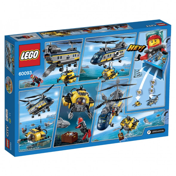 Конструктор LEGO City Deep Sea Explorers 60093 Вертолет исследователей моря в Челябинске