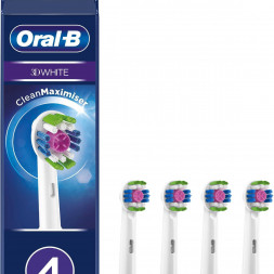 Насадки на зубные щетки Oral-B 3D White, 4 шт.