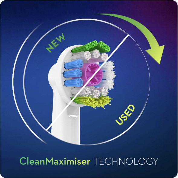 Насадки на зубные щетки Oral-B 3D White, 4 шт. в Челябинске