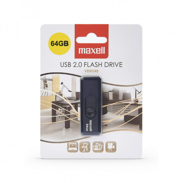 Карта памяти Maxell USB 2.0 64 ГБ Venture в Челябинске