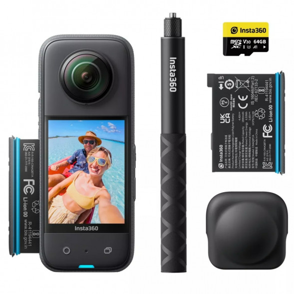 Экшн-камера Insta360 X3 Adventure Kit Bundle (CINSAAQU) в Челябинске