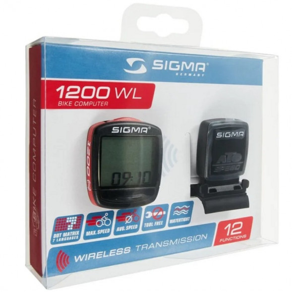 Велокомпьютер беспроводной 12 функций Sigma BC 1200 WL в Челябинске