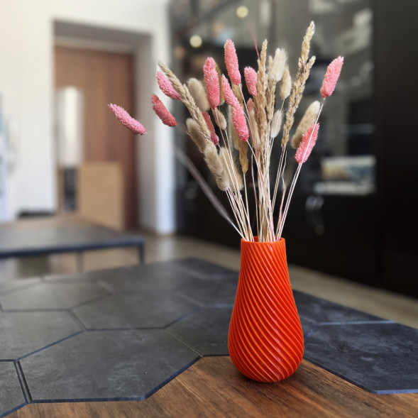 Ваза для сухоцветов HatRom Spiral, оранжевый в Челябинске