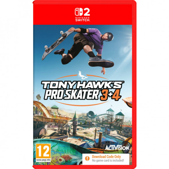 Игра Tony Hawk&amp;#039;s Pro Skater 3+4 (код загрузки) [Nintendo Switch 2, английская версия] в Челябинске