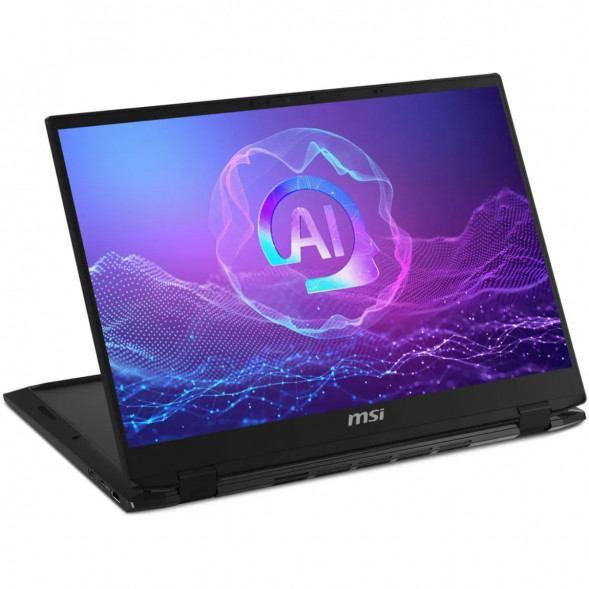 Ноутбук трансформер MSI Summit 16 AI Evo A2HMTG-057RU (16&amp;quot;, IPS, Intel Core Ultra 7 255H 2ГГц, 16 ядер, 16ГБ LPDDR5, 1ТБ SSD, Intel Arc 140T, Windows 11 Home), черный в Челябинске