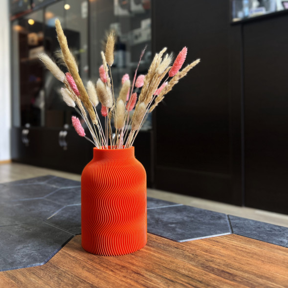 Ваза для сухоцветов HatRom Wave, оранжевый в Челябинске