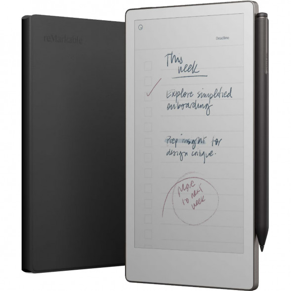 Графический планшет reMarkable Paper Pro Move + Стилус MarkerPlus + Чехол BookFolio Premium Leather, Black в Челябинске