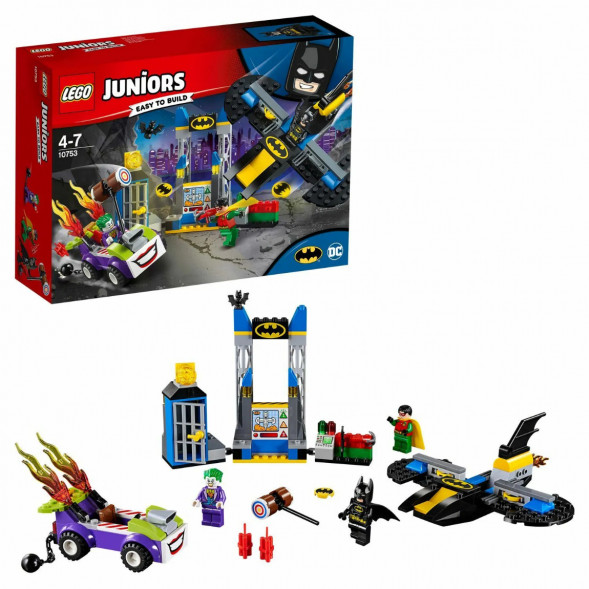 Конструктор LEGO Juniors 10753 Нападение Джокера на Бэтпещеру в Челябинске
