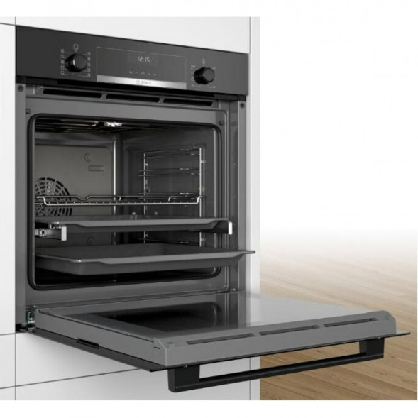 Духовой электрический шкаф Bosch HBG5370B0, черный в Челябинске