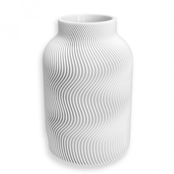 Ваза для сухоцветов HatRom Wave, белый в Челябинске