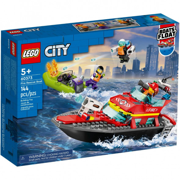 Конструктор LEGO City 60373 &amp;quot;Пожарно-спасательная лодка&amp;quot;, 144 деталей в Челябинске