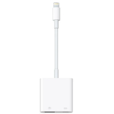 Разъем Apple Lightning - USB/Lightning, белый в Челябинске